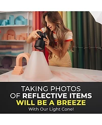 V-flat World The Light Cone Diffuser, Medium, 2-Pack