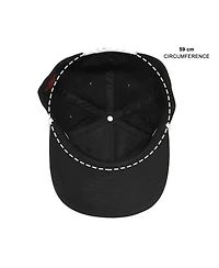 Stranger Things Men's Hellfire Club Demon Head Black Retro Grandpa Snapback Hat