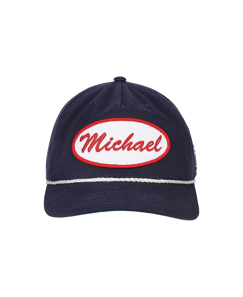Halloween Men's John Carpenter s Michael Name Patch Navy Retro Grandpa Snapback Hat