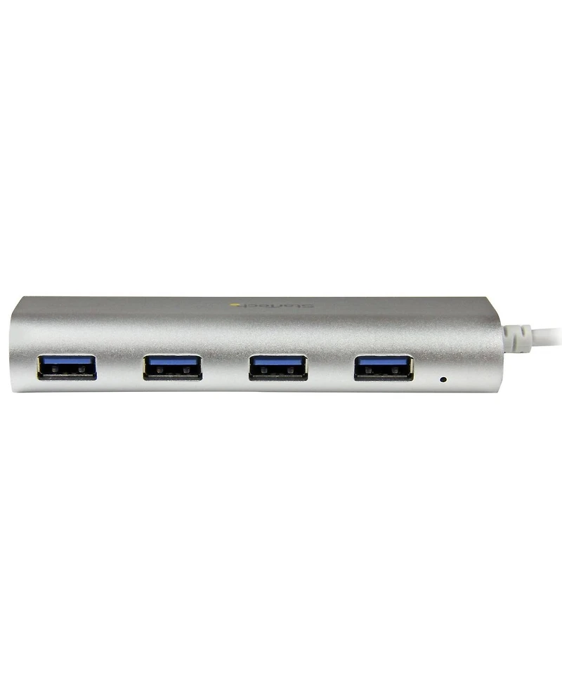 StarTech 4-Port Portable Apple Style Usb 3.0 Hub with Built-In Cable