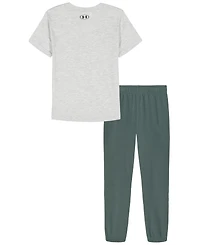 Under Armour Boys' 2T-7 Short-Sleeve T-Shirt & Jogger Pants, 2-Piece Set
