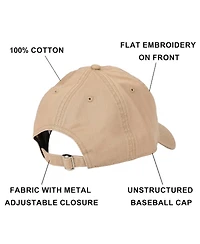 Shrek Men's Embroidered Donkey Face Tan Unstructured Baseball Cap