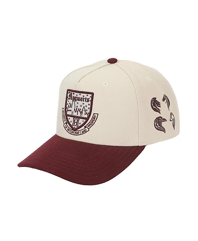 Harry Potter Men's Hogwarts Castle White Polywool A-Frame Baseball Hat