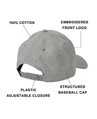 Dungeons & Dragons Men's Embroidered Logo Gray Traditional Adjustable Hat