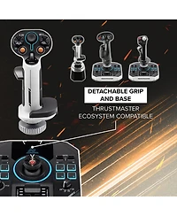 Thrustmaster Sol-R2 Hosas Space Sim Duo Flight Sticks for Pc, Black/White