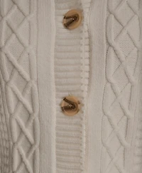 Donna Karan Weekend Women's Long-Sleeve Crewneck Cardigan Sweater