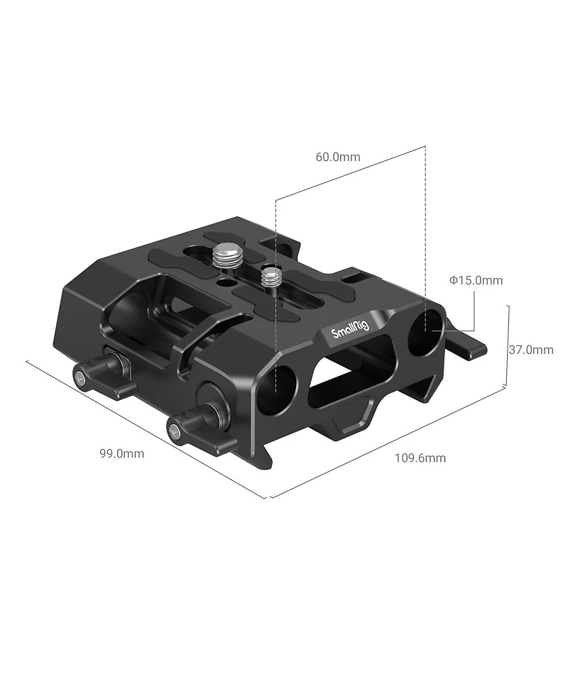 SmallRig Dovetail Baseplate with 15mm Rods