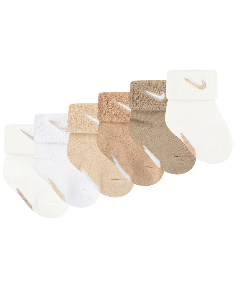 Nike Baby Boys or Girls Terry Socks, Pack of 6