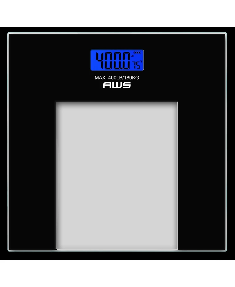 Trim 400LB Clear Glass Bathroom Scale 400LB / 180kg