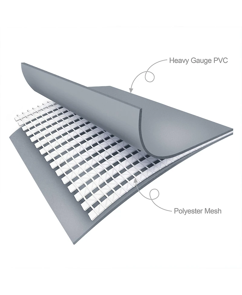 Funsicle 14' x 42" Oasis Outdoor Round Frame Above Ground Swimming Pool, Gray