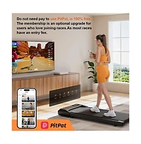 Superun 39.37 inches Belt Walking Smart Treadmills for Home Office, 2.5HP Portable Treadmills with Remote Control