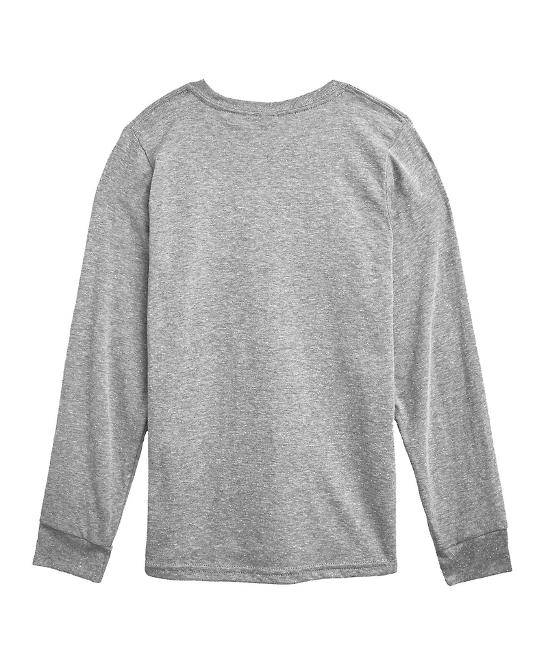 Peanuts Boys' 8-20 Snoopy Dog House Christmas Lights Graphic Long-Sleeve T-Shirt