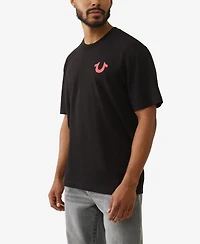 True Religion Men's Short-Sleeve Horseshoe Logo T-Shirt