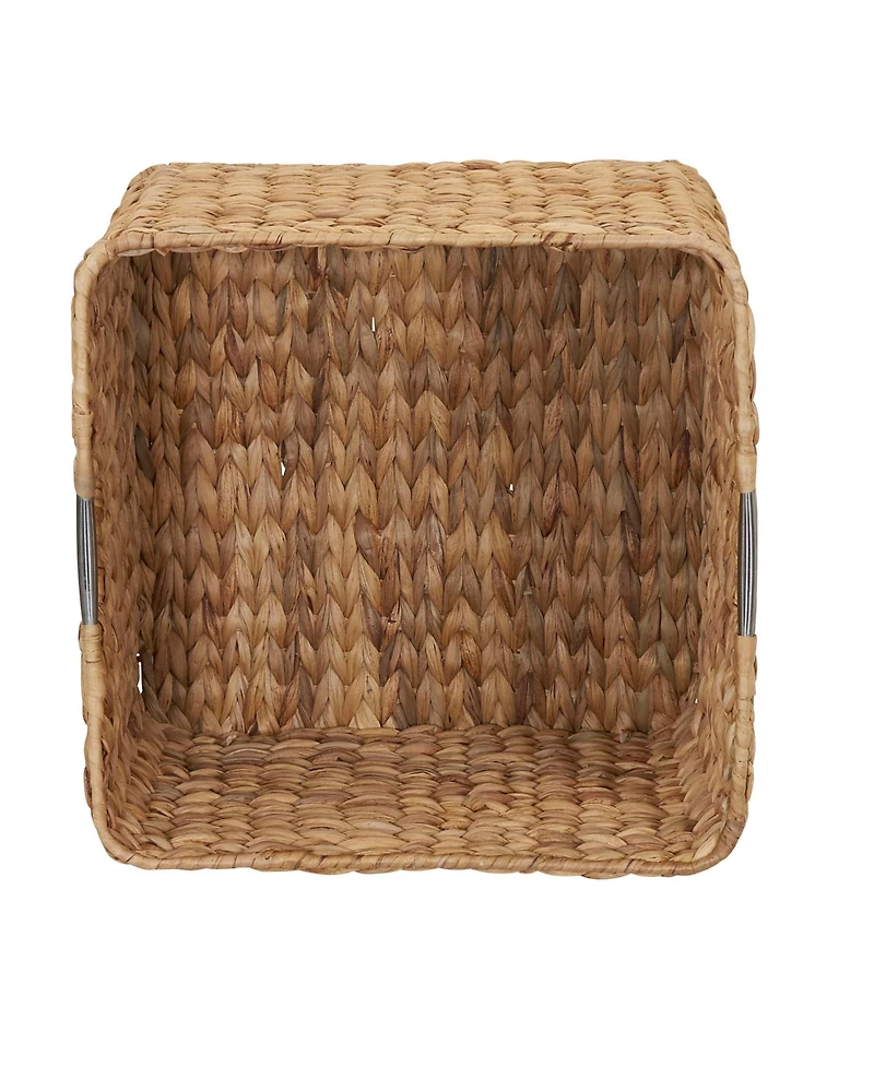 Household Essentials Square Wicker Basket, Natural