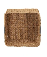 Household Essentials Square Wicker Basket, Natural