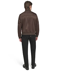 Cole Haan Men's Faux Suede Bomber Jacket