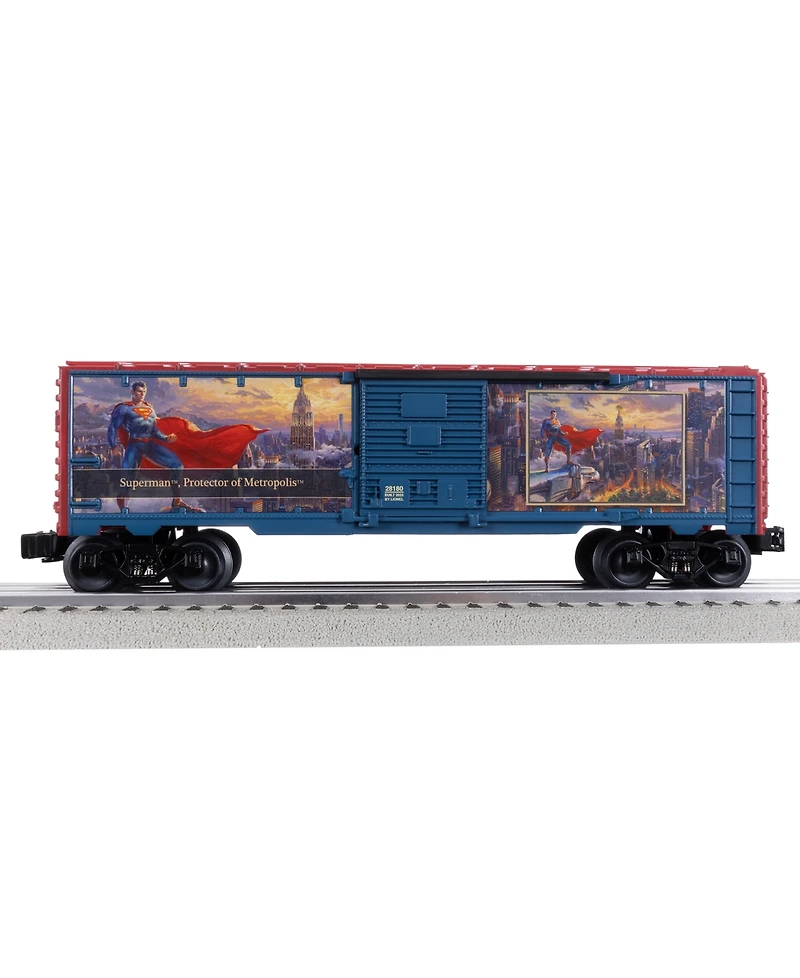 Lionel Thomas Kinkade Studios Dc Superman Protector of Metropolis O Gauge Model Train Boxcar