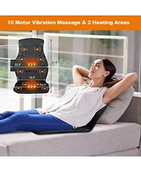Sugift Foldable Full Body Massage Mat with 10 Vibration Motors