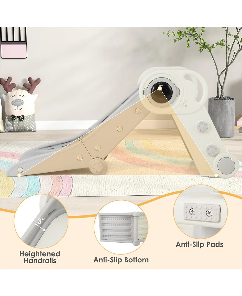 Hongge 2-in-1 Baby Slide and Climber Playset for Toddlers 18+ Months