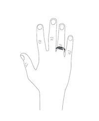 Bling Jewelry Two-Tone Celtic Dragon Knot Carbon Fiber Inlay Band Ring 8MM Titanium