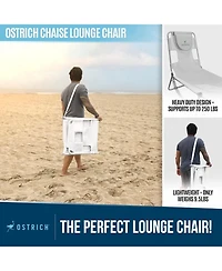 Ostrich Chaise Lounge Versatile Facedown Beach Camping Pool Tanning Chair