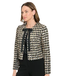 Muse Women's Round Neck Bow-Detail Jacket