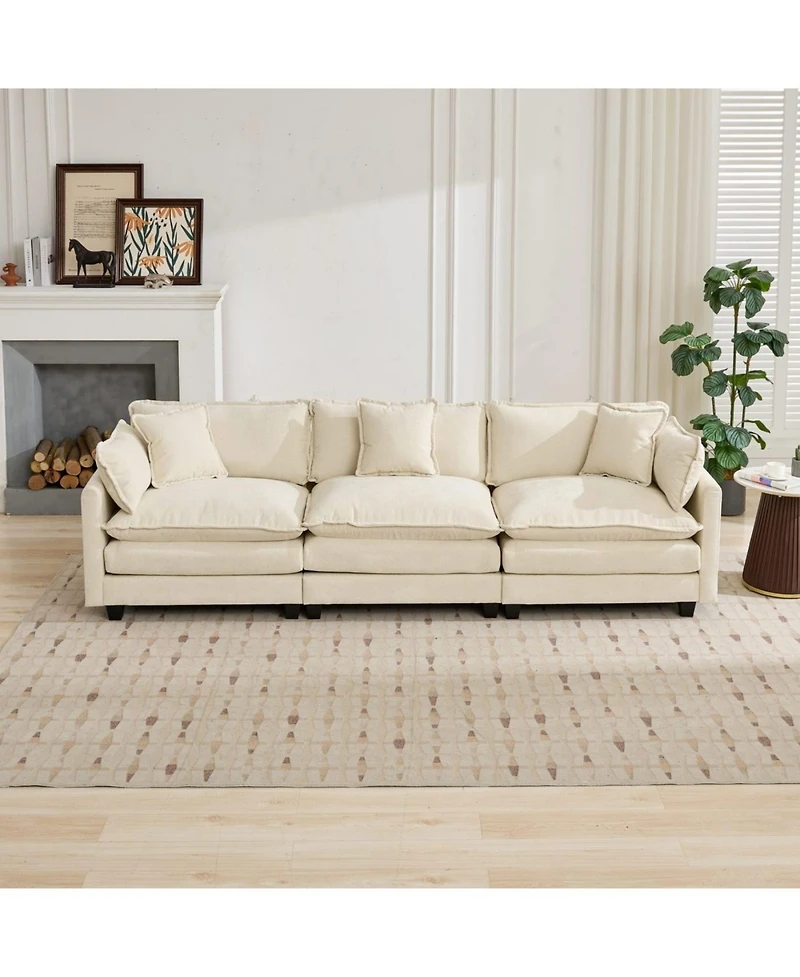 Streamdale Cloud Couch: Flexible, Modular Chenille Sofa for Ultimate Comfort