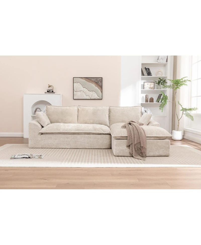 Streamdale 103" Cloud Sectional Couch with L-Shape Chaise