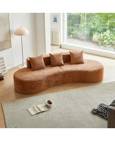 Streamdale Furniture Streamdale Modern Curved Sectional Sofa, 5-Seater Couch for Living Room Home Decor