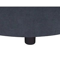 Streamdale Furniture Modern L-shaped Sofa Couch with Curved Chaise, Usb & Storage, Blue