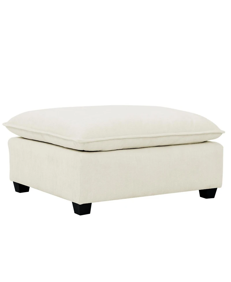 Streamdale Furniture Streamdale Comfy Cloud 4-Seat Chenille Sofa Sleeper with Ottomans & Pillows (Beige