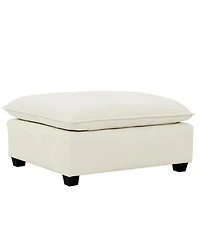 Streamdale Furniture Streamdale Comfy Cloud 4-Seat Chenille Sofa Sleeper with Ottomans & Pillows (Beige