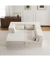 Streamdale Furniture Streamdale Compression Sofa, Convertible Floor Sofa Bed