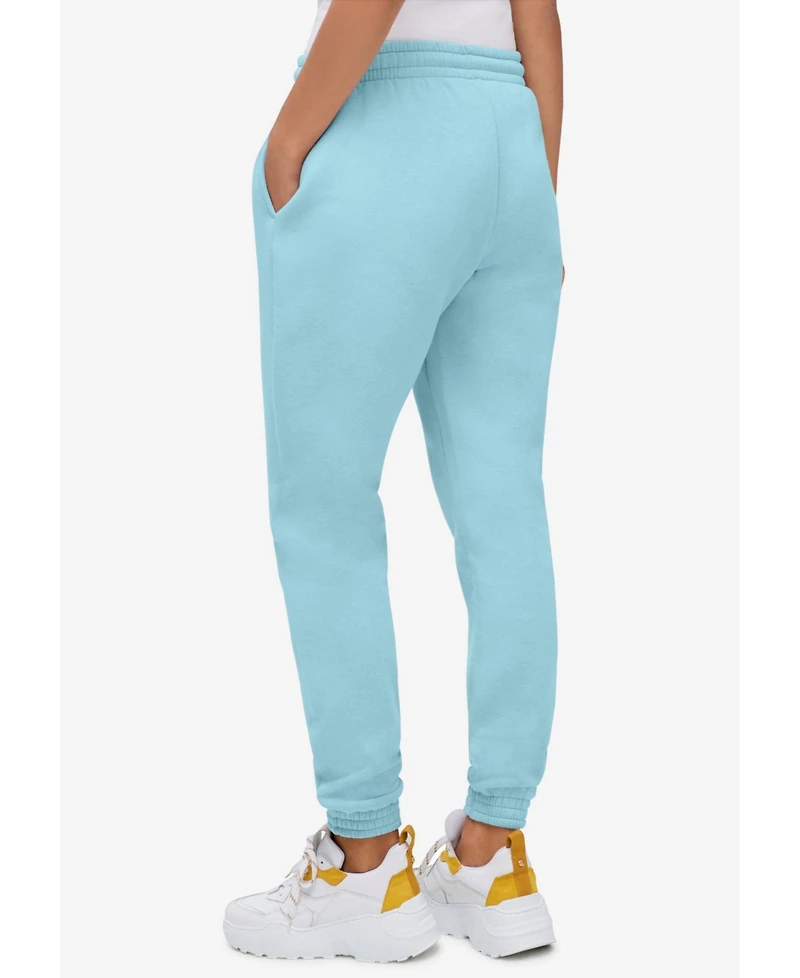 ellos Women's Drawstring Waist Fleece Sweatpants