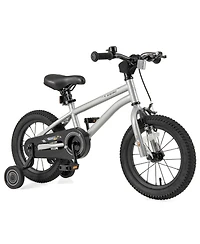 Hongge 14-Inch Kids Bike with High-Carbon Steel Frame and Removable Training Wheels
