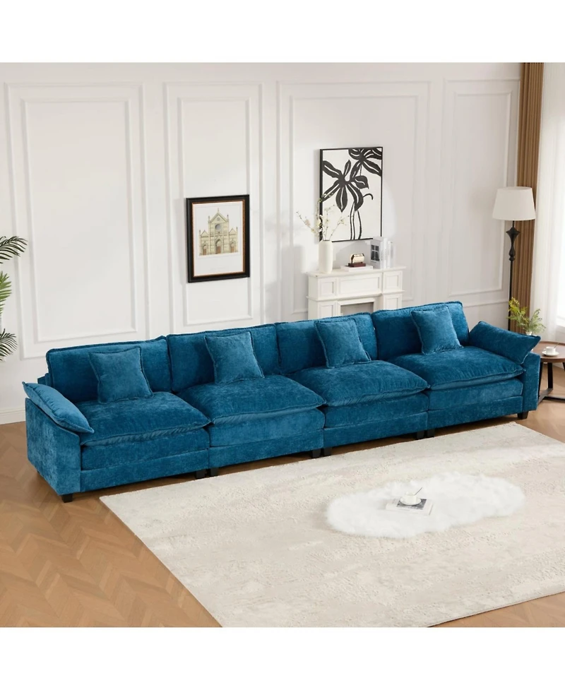 Streamdale Cloud Couch: Flexible, Modular Chenille Sofa for Ultimate Comfort