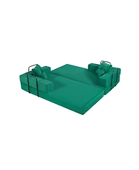 Streamdale Furniture Sleeper Sofa Bed with Square Pillow - Corduroy Folding Mattress Couch