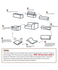 Streamdale Furniture Comfy Corduroy Compression Sectional Couch with Chaise, Black Sofas