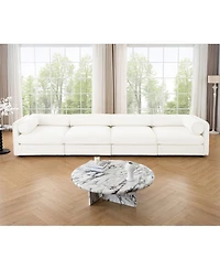 Streamdale Furniture Modular Sectional Sofa with Storage, White