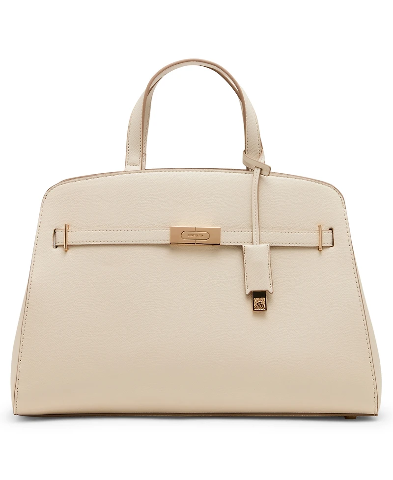 Anne Klein Large Belted Satchel with Convertible Strap