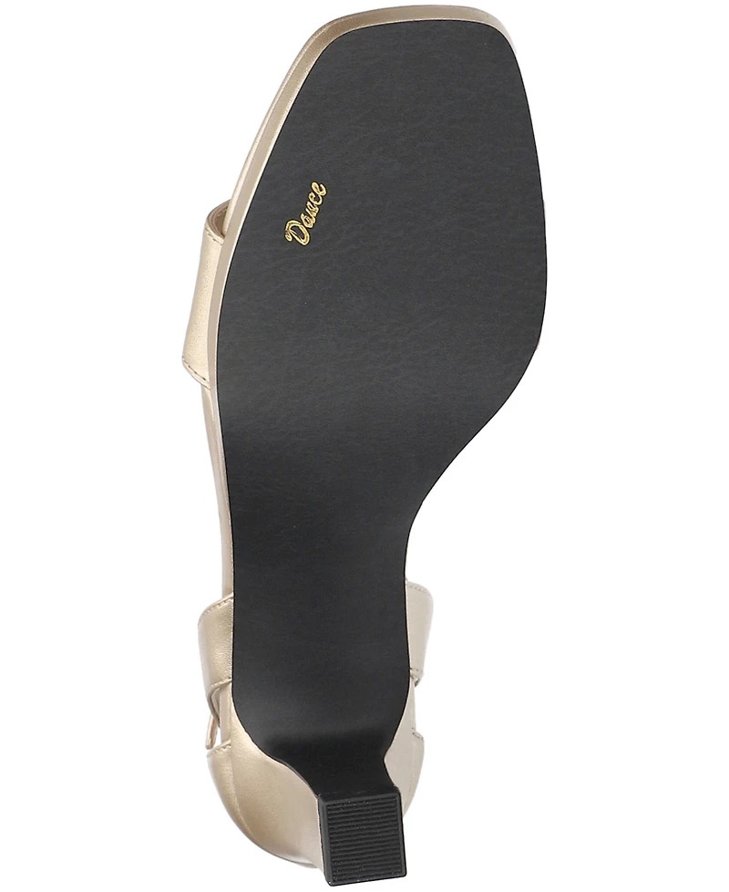 Easy Street Women's Ro Square Toe Heeled Sandals