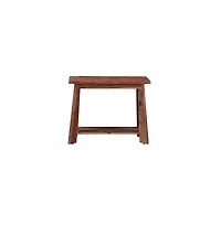 Porter Designs Kalispell Solid Sheesham Wood End Table, Natural