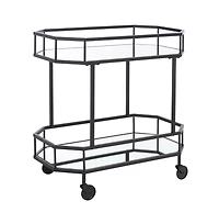Silva 2 Tier Octagon Bar Cart