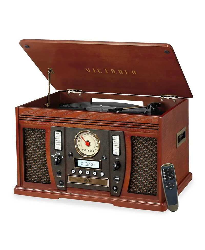 Victrola Aviator Signature Bluetooth Record Player, Mahogany
