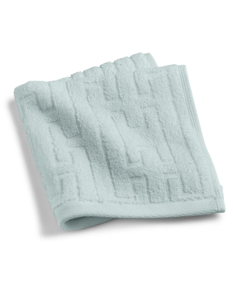Hotel Collection Sculpted Chain-Link Wash Towel, 13" x 13", Exclusively at Macy's
