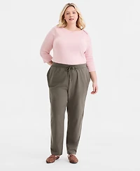 Style & Co Plus Knit Pull-On Pants, Exclusively at Macy's