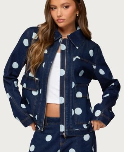 Edikted Womens Leyah Polka Dot Dress