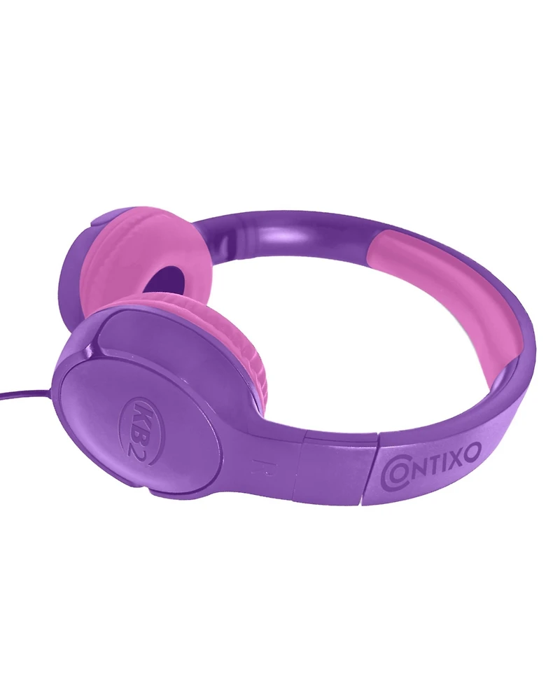 Contixo - KB2 Kids Bluetooth Wireless Headphones -Volume Safe Limit 85db -On-The-Ear Adjustable Headset