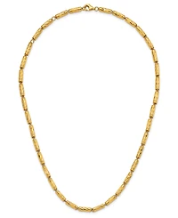Macy's Bamboo Chain Necklace in 24K Yellow Gold