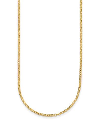 Macy's Rolo Chain Necklace in 24k Yellow Gold